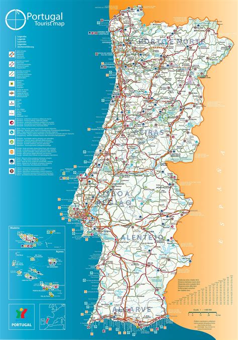 carte portugal détaillée|Carte Portugal : Plan Portugal